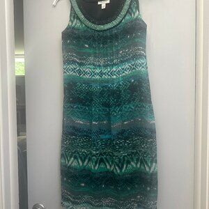 Watercolor Dress- Dressbarn Sz 4- Great Daytime or Summer Party Dress